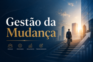 Líder apresenta plano de gestão da mudança em reunião estratégica com equipe
