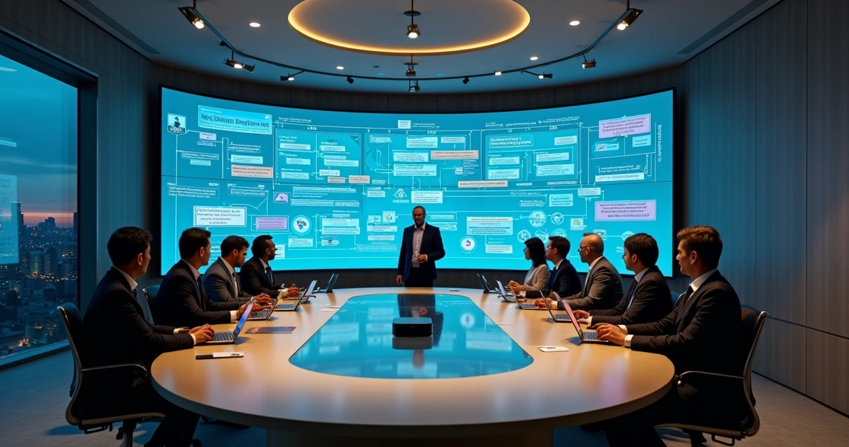 Consultor projeta automação com IA em painel digital de processos padronizados